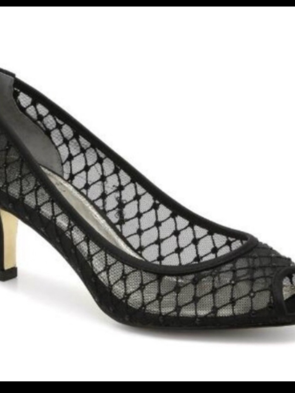 Adriana Papell Jamie Peep Toe Mesh Caged Pumps - 9